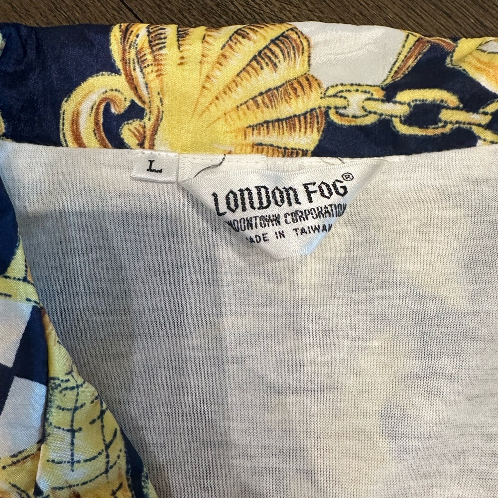 London Fog Women's Bomber Jacket - Navy and Gold - Picture 7 of 7